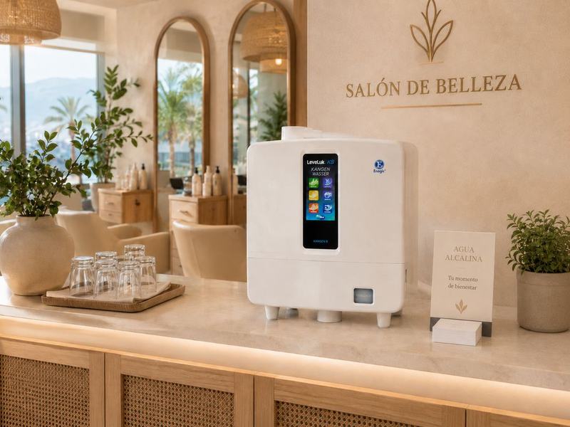 Ionizador de agua en un salón de belleza