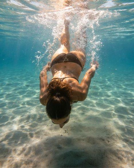 Nadando en aguas de Gran Canaria